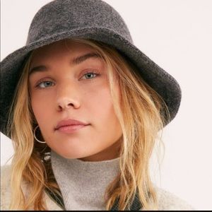 Free People: wool brushed bucket hat